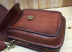 Leather Belt Pouch Mens Small Cases Waist Bag Hip Pack Belt Bag Fanny Pack Bumbag for Men