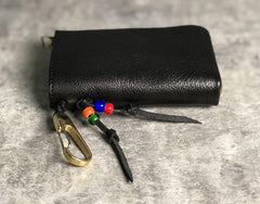 Handmade Leather Mens Cool Key Wallet Car Key Change Coin Card Holder Car Key Case for Men - imessengerbags