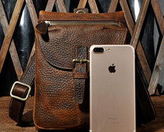 Cool Mens Leather Side Bag Belt Pouch Holster Belt Case Pack Waist Pouch for Men