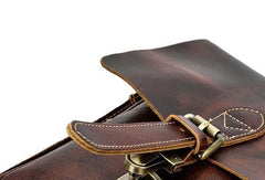 VINTAGE LEATHER MENS Large BRIEFCASEs BUSINESS BRIEFCASE Cool SHOULDER BAG HANDBAGS FOR MEN - imessengerbags