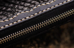 Handmade Leather Mens Chain Biker Wallet Cool Leather Wallet Long Clutch Wallets for Men - imessengerbags
