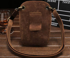 Cool Leather Mens Hairstylist Tool case barber pouch scissors case Belt Pouch