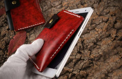 Handmade Leather Mens Cool Slim Leather Wallet Men Small Wallets Card Holders for Men - imessengerbags