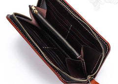 Handmade Leather Ganesha Mens Chain Biker Wallet Cool Leather Wallet With Chain Wallets for Men - imessengerbags