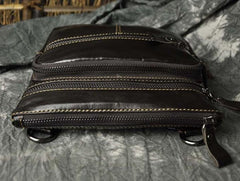 Mens Leather Small Side Bag Messenger Bag Courier bag for Men - imessengerbags