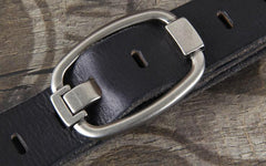 Genuine Leather Punk Rock Biker Trucker Mens Belt Men Black Coffee Belt for Men