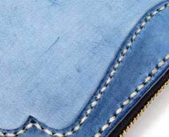 Handmade Leather Mens Clutch Wallet Cool Takahashi Wallet Long Zipper Wallets for Men - imessengerbags