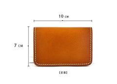 Cool Leather Mens Card Wallet Front Pocket Wallets Small Change Wallet for Men