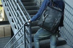 Cool Leather Mens Backpacks Travel Backpack Laptop Backpack for Men