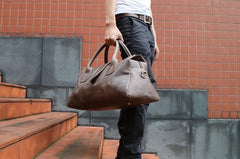 Cool Leather Mens Weekender Bag Travel Bags Shoulder Bags for men - imessengerbags