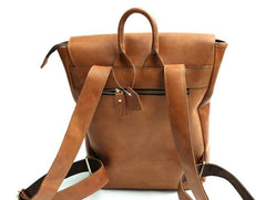 Cool Leather Mens Backpack Travel Backpack Laptop Backpack for men