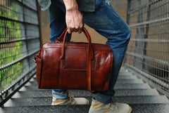 Vintage Leather Cool Mens Handbag Shoulder Bag Travel Bag for men - imessengerbags