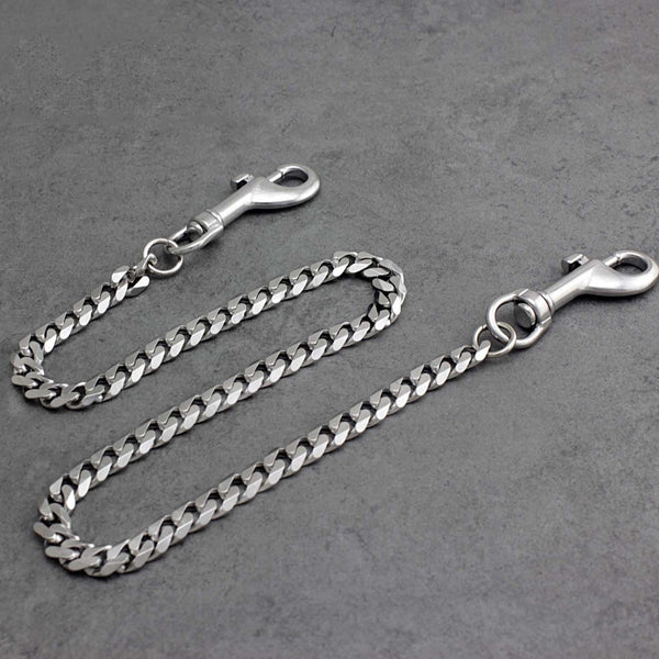 Cool Silver Mens Long Biker Wallet Chain Pants Chain STAINLESS STEEL Jeans Chain Jean Chain For Men - imessengerbags