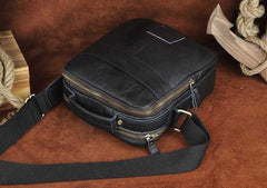 Small Leather Mens SIDE BAG COURIER BAG Messenger Bag Shoulder Bag for Men
