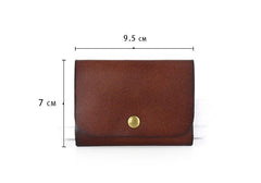 Leather Mens Front Pocket Wallet Small Wallets Card Wallet Change Wallet for Men