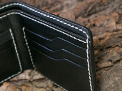 Handmade Leather Boa Skin Mens billfold Wallet Cool Leather Wallet Slim Wallet for Men - imessengerbags