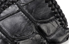 Handmade Leather Small Tooled Mens billfold Wallet Cool Chain Wallet Biker Wallet for Men - imessengerbags