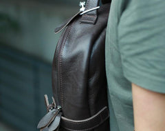 Mens Leather Backpack Cool Travel Backpacks Laptop Backpack for men - imessengerbags