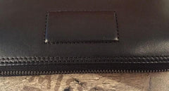 Genuine Leather Mens Cool Long Leather Wallet Zipper Clutch Wristlet Wallet for Men - imessengerbags