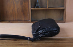 Handmade Genuine Leather Mens Cool Long Leather Wallet Zipper Clutch Wristlet Wallet for Men - imessengerbags