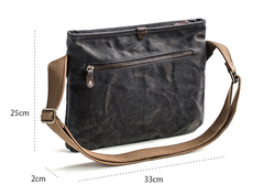 Canvas Mens Cool Small Messenger Bag iPad Bag Chest Bag Bike Bag Cycling Bag for men