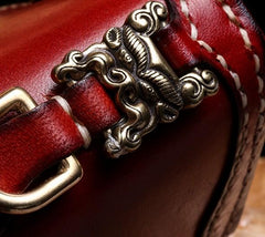 Handmade Leather Mens Chain Biker Wallet Cool Leather Wallet Long Phone Wallets for Men - imessengerbags