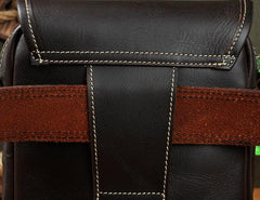 Cool Mens Leather Side Bag Belt Pouch Holster Belt Case Waist Pouch for Men