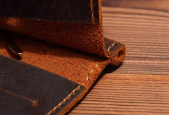 Handmade Genuine Leather Wallet billfold Leather Wallet Slim Bifold Wallet Bag For Mens - imessengerbags