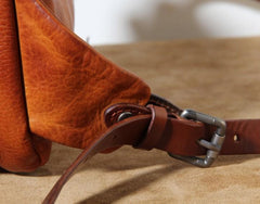 Genuine Leather Mens Cool Chest Bag Sling Bag Crossbody Bag Travel Bag Hiking Bag for men - imessengerbags