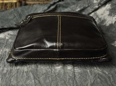 Mens Leather Small Side Bag Messenger Bag Courier bag for Men - imessengerbags