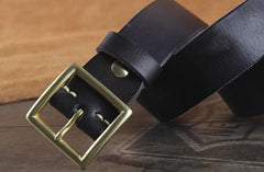 Genuine Leather Punk Rock Biker Trucker Mens Belt Men Black Coffee Belt for Men