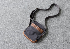 Canvas Leather Mens Cool Messenger Bag Sling Bag Chest Bag Bike Bag Cycling Bag for men - imessengerbags