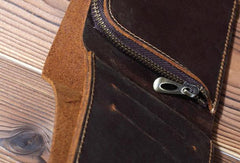 Cool Mens Leather billfold Wallet Leather Small Wallet Bifold Slim Wallets For Men - imessengerbags