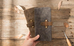 Cool Canvas Leather Mens Long Wallet Long Wallet for Men - imessengerbags