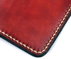 Handmade Leather Mens Clutch Cool Leather Wallet Long Phone Wallets for Men - imessengerbags
