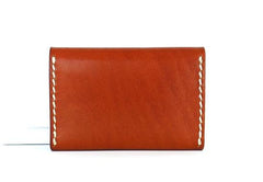 Leather Mens Card Wallet Front Pocket Wallet Small Slim Wallet Change Wallet for Men - imessengerbags