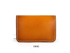 Cool Leather Mens Card Wallet Front Pocket Wallets Small Change Wallet for Men