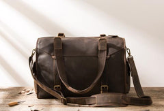 Cool Vintage Leather Mens Weekender Bag Travel Bags Shoulder Bags for men - imessengerbags
