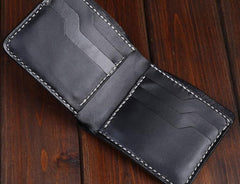 Handmade Leather Carp Mens billfold Wallet Cool Leather Wallet Slim Wallet for Men - imessengerbags