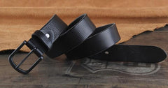 Genuine Leather Punk Rock Biker Trucker Mens Belt Men Black Coffee Belt for Men