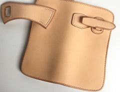 Handmade Leather Biker Wallet Mens Cool Chain Wallet Trucker Wallet with Chain - imessengerbags