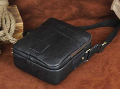 Small Leather Mens SIDE BAG COURIER BAG Messenger Bag Shoulder Bag for Men