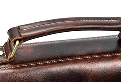VINTAGE LEATHER MENS Large BRIEFCASEs BUSINESS BRIEFCASE Cool SHOULDER BAG HANDBAGS FOR MEN - imessengerbags