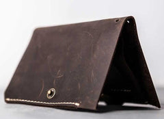 Vintage Leather Men Small Bifold Wallet Small Wallet for Men - imessengerbags