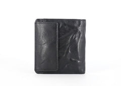 Leather Mens Front Pocket Wallet Small Wallet Slim Wallet Card Wallet for Men - imessengerbags
