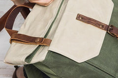 Cool Canvas Gray Travel Bag Mens Backpack Canvas Canvas School Bag for Men