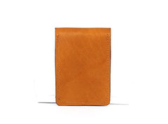Badass Leather Mens Card Wallet Front Pocket Wallets Small Slim Wallet Change Wallet for Men - imessengerbags