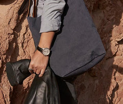 Mens Canvas Gray Cool Bucket Courier bag Messenger Bag Canvas Side Bag for Men - imessengerbags