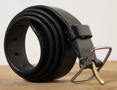 Genuine Leather Punk Rock Biker Trucker Mens Belt Men Black Coffee Belt for Men