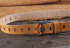 Genuine Leather Punk Rock Biker Trucker Mens Belt Men Black Coffee Belt for Men - imessengerbags